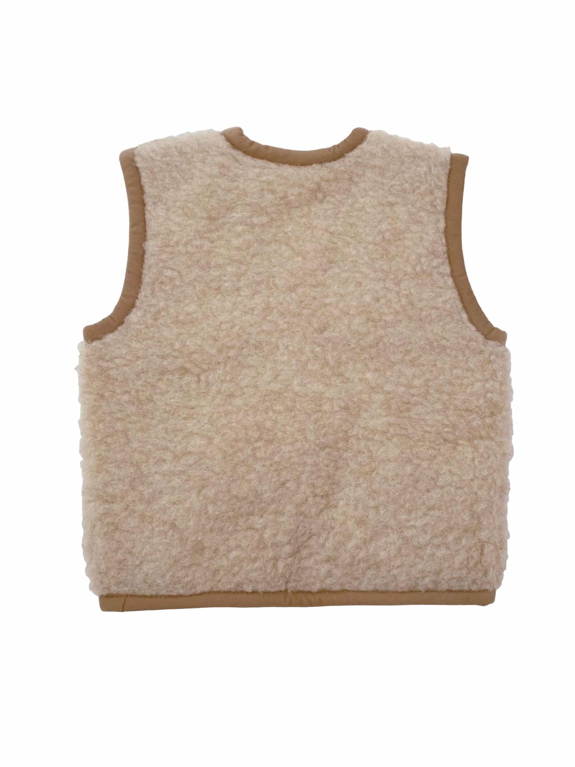 Alwero Bodywarmer Gilet Wol Beige Kids