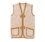 Afbeelding in Gallery-weergave laden, Alwero Bodywarmer Gilet Wol Beige Adult
