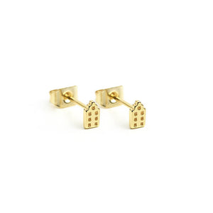 Riverstones Earings Jordaan Studs Gold