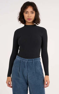 Longsleeve High Neck Rib