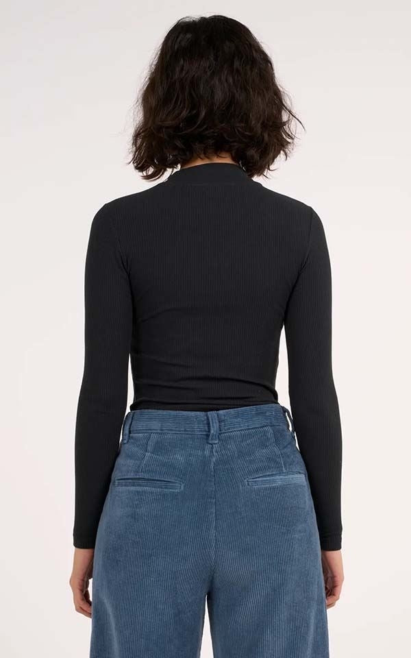 Longsleeve High Neck Rib