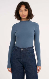 Longsleeve High Neck Rib