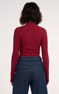 Longsleeve High Neck Rib